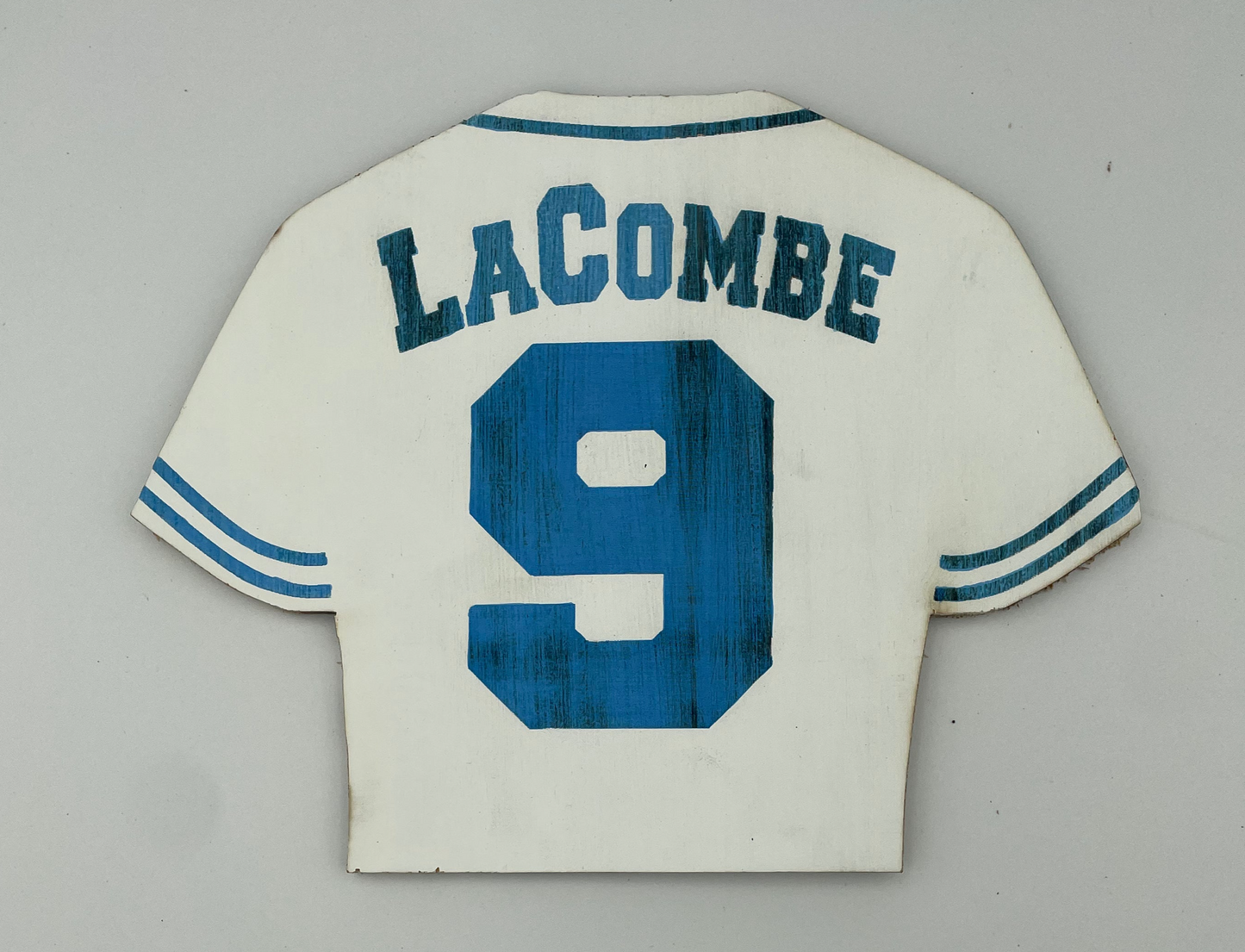 PERSONALIZED BASEBALL/SOFTBALL JERSEY Custom Player Name & Number Sports Themed Wooden Plaque