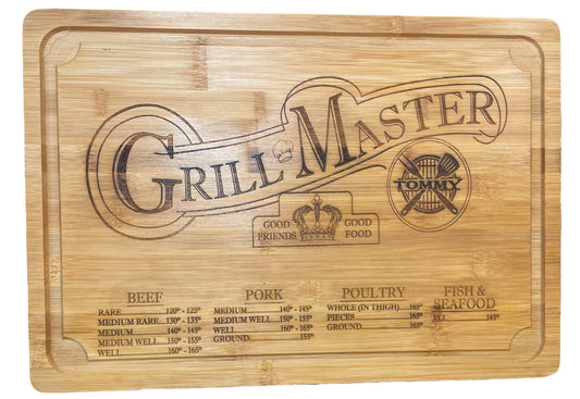 GRILL MASTER CUSTOM CUTTING BOARD