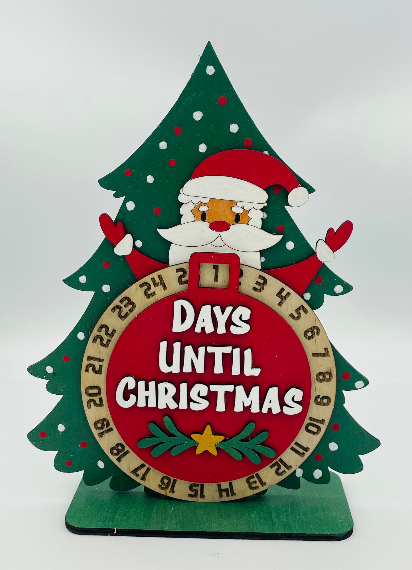 Santa Christmas Countdown, Days till Christmas Santa Calendar