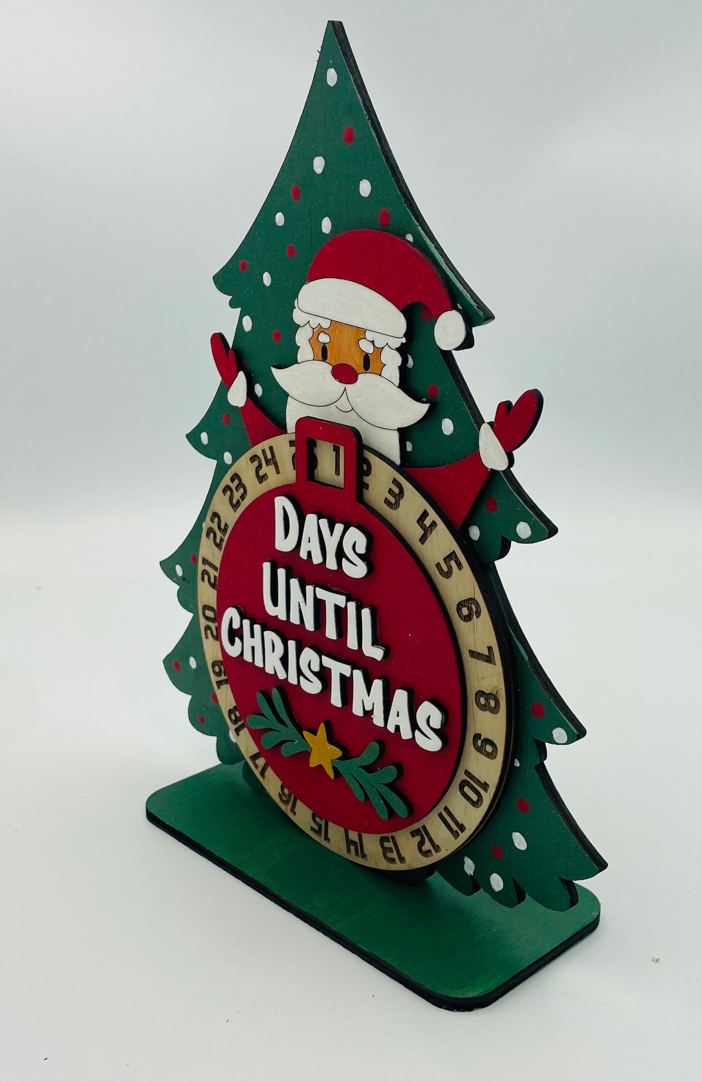 Santa Christmas Countdown, Days till Christmas Santa Calendar