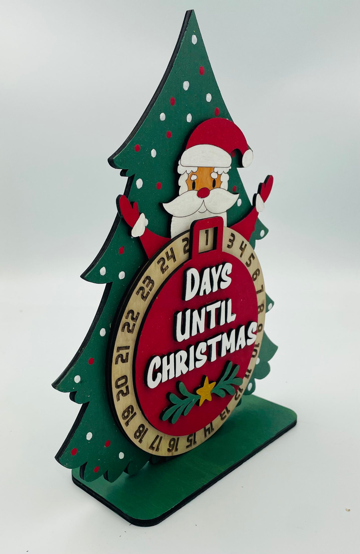 Santa Christmas Countdown, Days till Christmas Santa Calendar