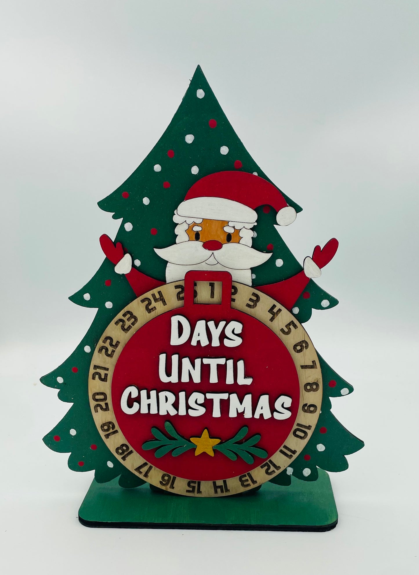 Santa Christmas Countdown, Days till Christmas Santa Calendar