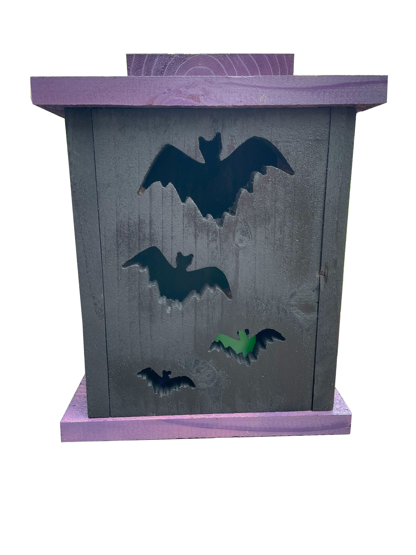 Painted Adorable cedar Jack O' Lanterns!