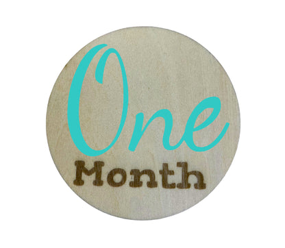 3D Baby Monthly Milestone Markers