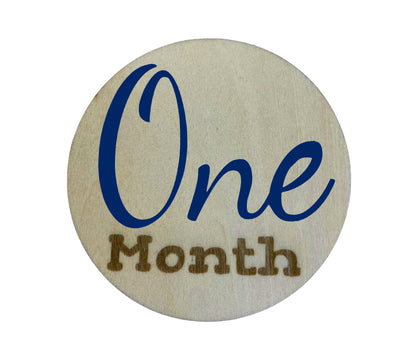 3D Baby Monthly Milestone Markers